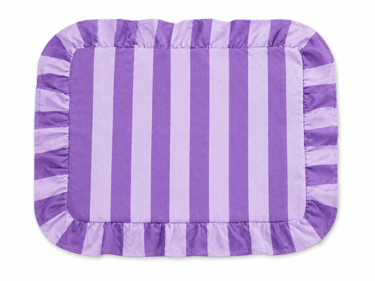 Tovagliette Americane con Rouches Righe Viola/Lilla