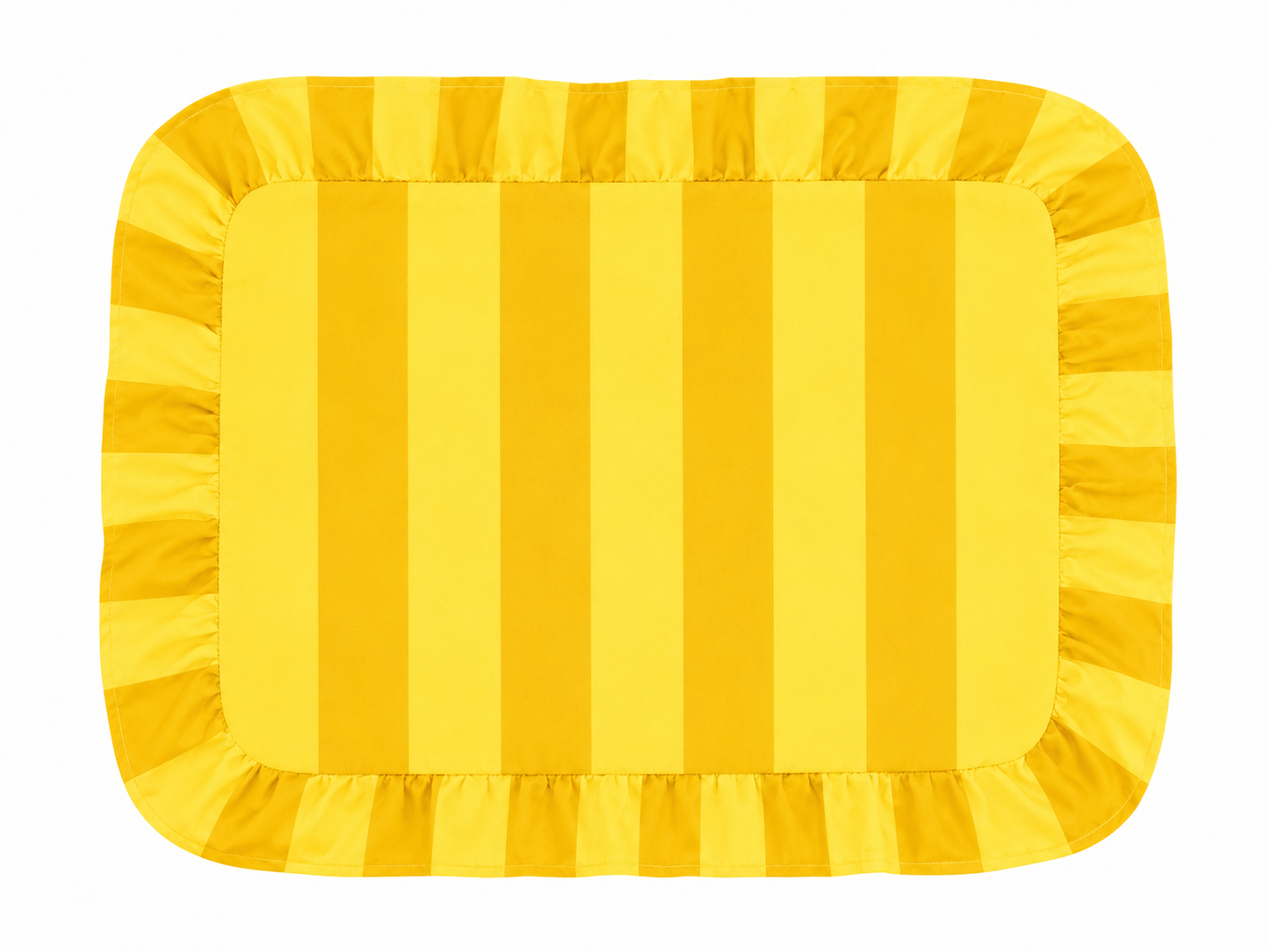 Tovagliette Americane con Rouches Righe Giallo Ocra/Giallo