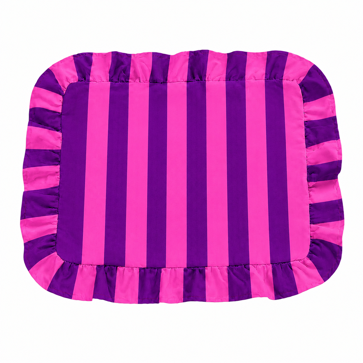 Tovagliette Americane con Rouches Righe Viola/Fucsia