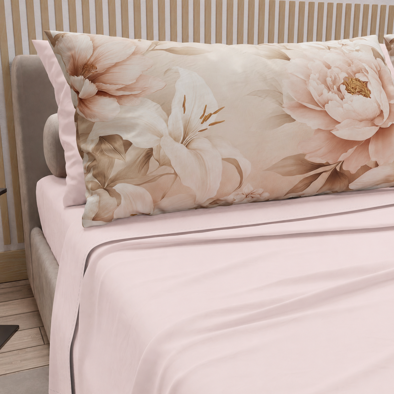 Lenzuola in Cotone, Completo Letto con Federe in Stampa Digitale Floreale F26