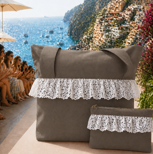 Collezione Mare in Tessuto WaterProof in Pizzo San Gallo Fango