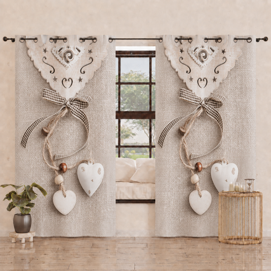 Tenda Arredo da Interno a Pannelli con Anelli Shabby 331