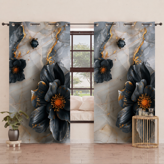 Tenda Arredo da Interno a Pannelli con Anelli Floreale 06-18.