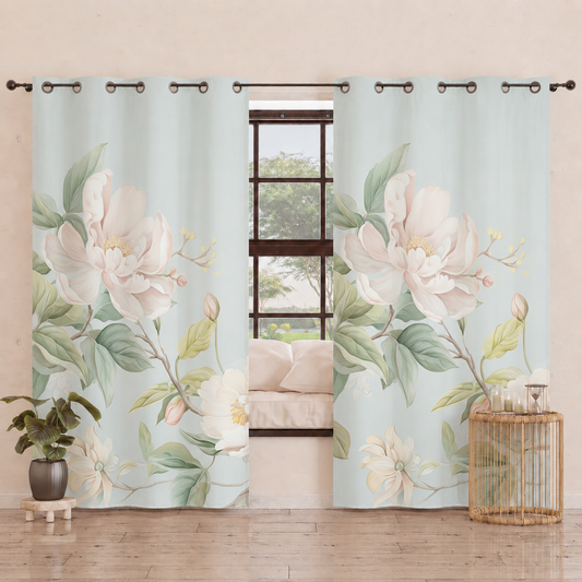 Tenda Arredo da Interno a Pannelli con Anelli Floreale F172