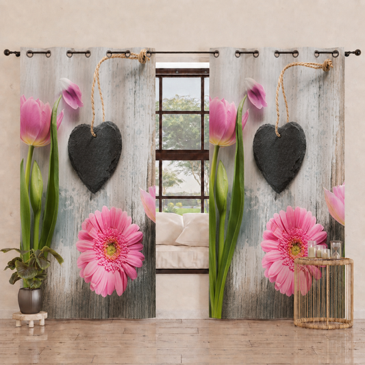 Tenda Arredo da Interno a Pannelli con Anelli Shabby 330