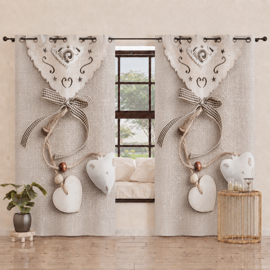 Tenda Arredo da Interno a Pannelli con Anelli Shabby 331