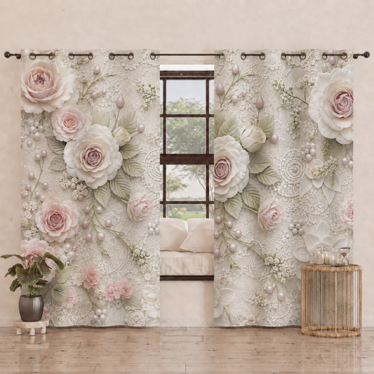 Tenda Arredo da Interno a Pannelli con Anelli Shabby 334
