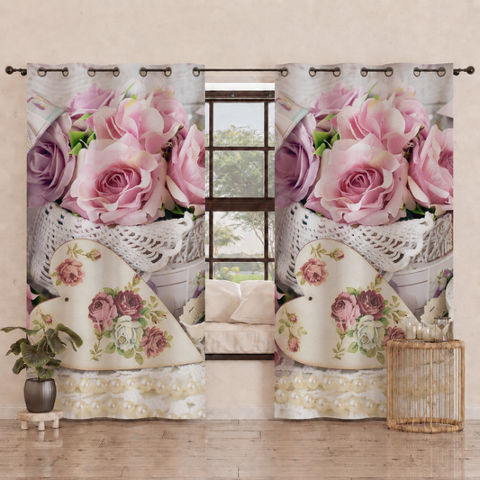 Tenda Arredo da Interno a Pannelli con Anelli Shabby 328