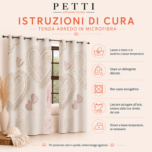 Tenda Arredo da Interno a Pannelli con Anelli Dolcezza