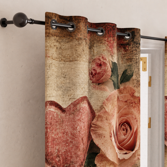 Tenda Arredo da Interno a Pannelli con Anelli Shabby 332