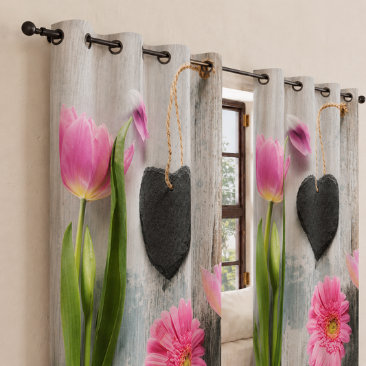 Tenda Arredo da Interno a Pannelli con Anelli Shabby 330