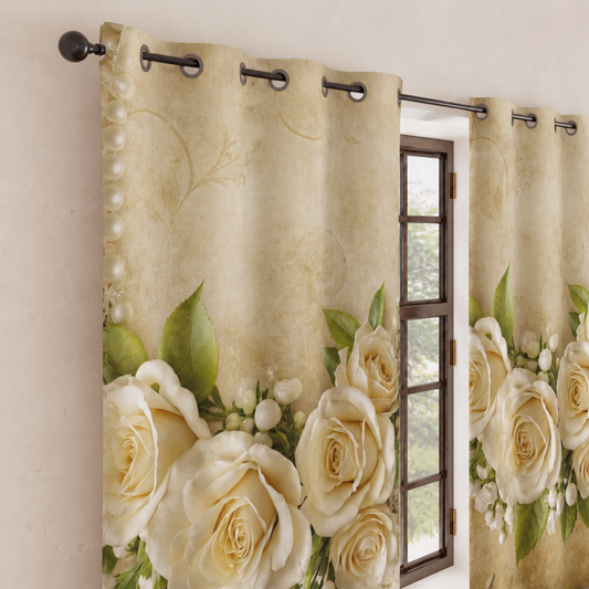 Tenda Arredo da Interno a Pannelli con Anelli Shabby 342