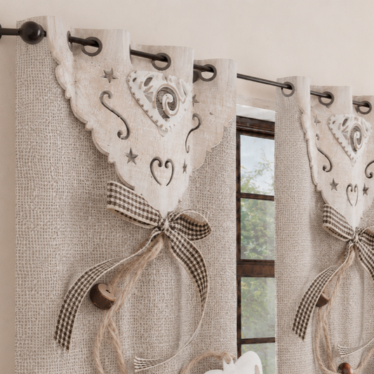 Tenda Arredo da Interno a Pannelli con Anelli Shabby 331