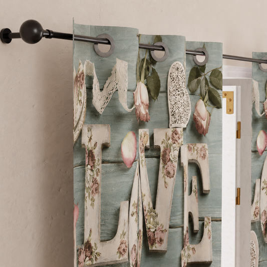 Tenda Arredo da Interno a Pannelli con Anelli Shabby 318