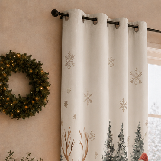 Tenda Arredo da Interno a Pannelli con Anelli 25 Xmas 17