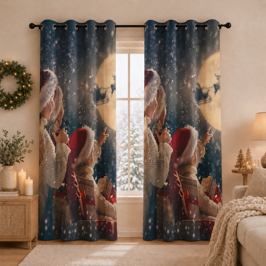 Tenda Arredo da Interno a Pannelli con Anelli 25 Xmas 20