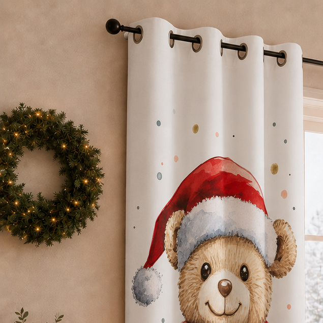 Tenda Arredo da Interno a Pannelli con Anelli 25 Xmas 16