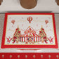 Housse de Plaque de Cuisson de Noël pour Cuisine en Impression Numérique Cirque