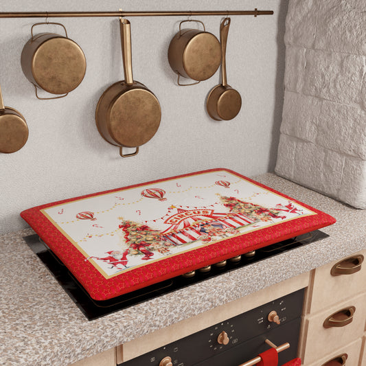 Housse de Plaque de Cuisson de Noël pour Cuisine en Impression Numérique Cirque