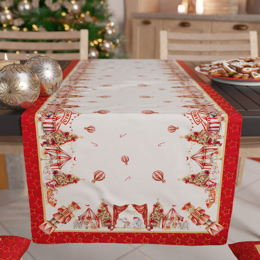 Chemins de Table de Noël, Chemin de Table de Noël, Nappe Chemin de Table de Noël, Chemin de Table Cuisine Cirque