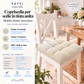 Kitchen Chair Cushions, Chair Cushions 6 Pieces Cream