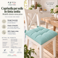 Cushions for Chairs Solid Color Shabby Chic Chair Cover Aqua Green 