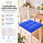 Coussins pour Chaises de Cuisine, Couvre-Chaises 6 Pièces Bleu Électrique