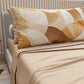Lenzuola in Cotone, Completo Letto con Federe in Stampa Digitale Geo Cerchio Beige