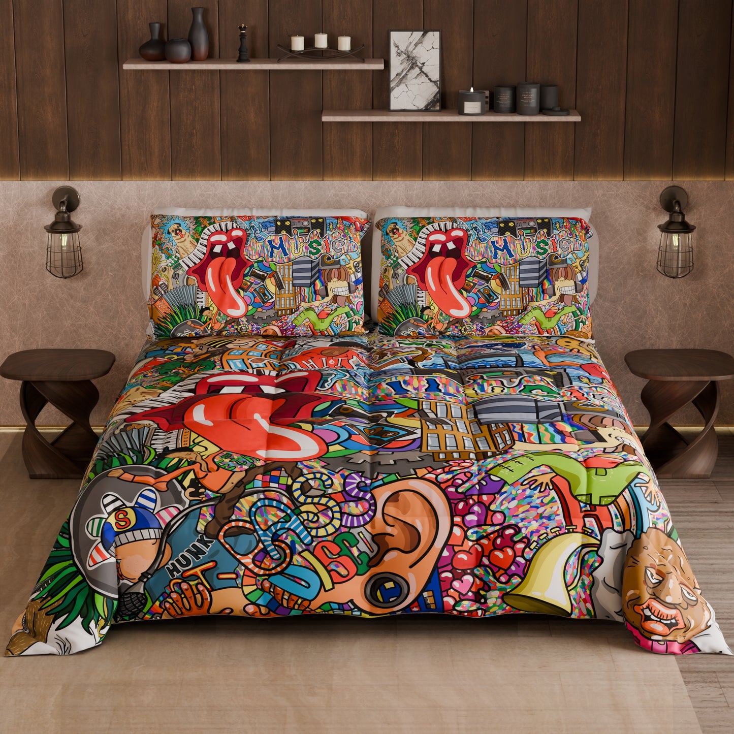 Couette, Edredon Double, Simple, 1 place et demie, Murales