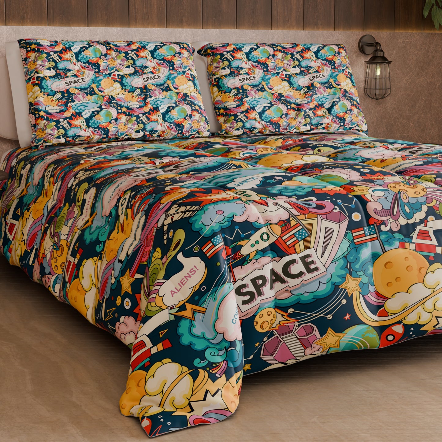 Couette, édredon double, simple, une place et demie, Space