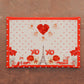 Housse de plaque de cuisson pour Saint-Valentin en impression numérique Amour
