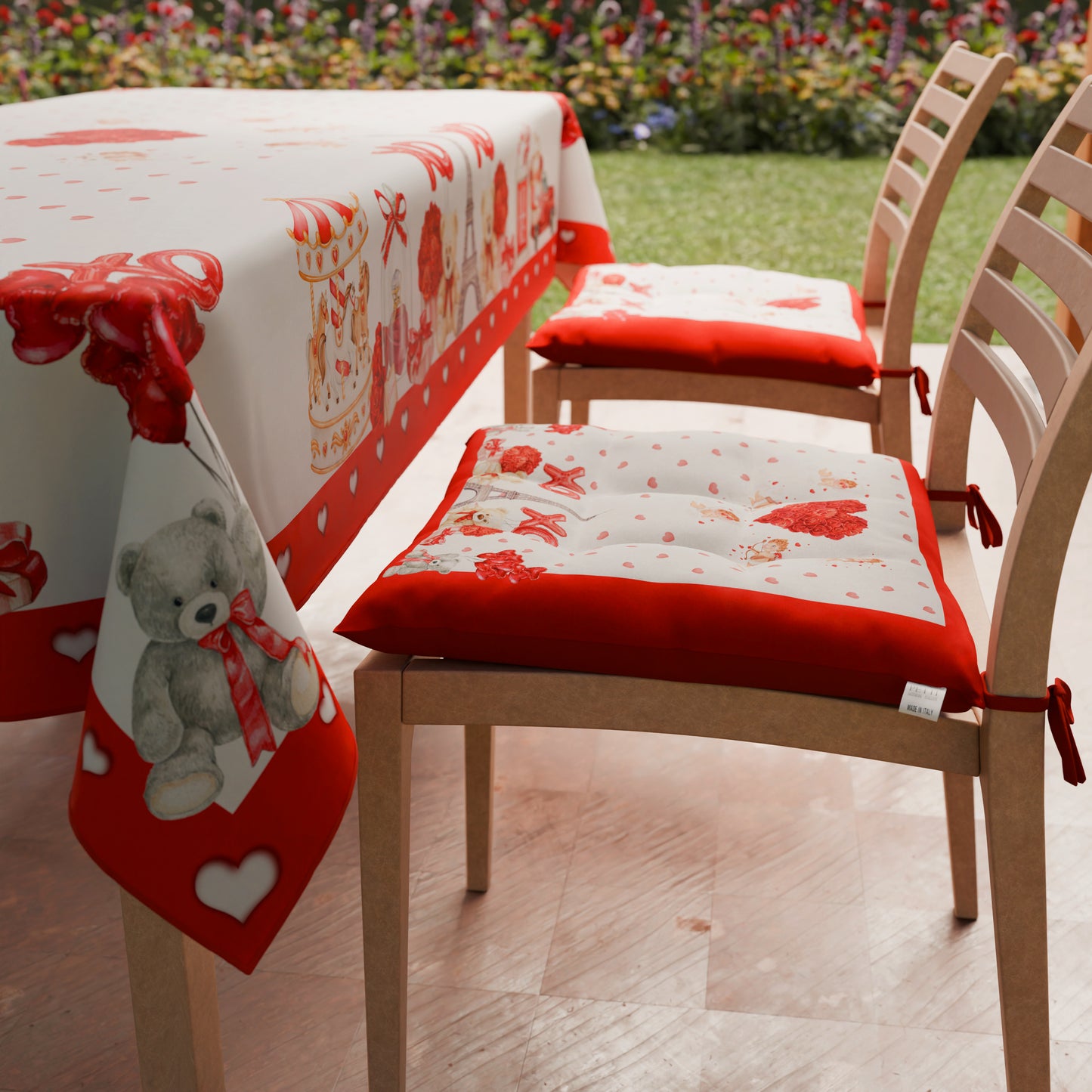 Coussins pour chaises Saint-Valentin Housse de chaise 6 pièces Amour