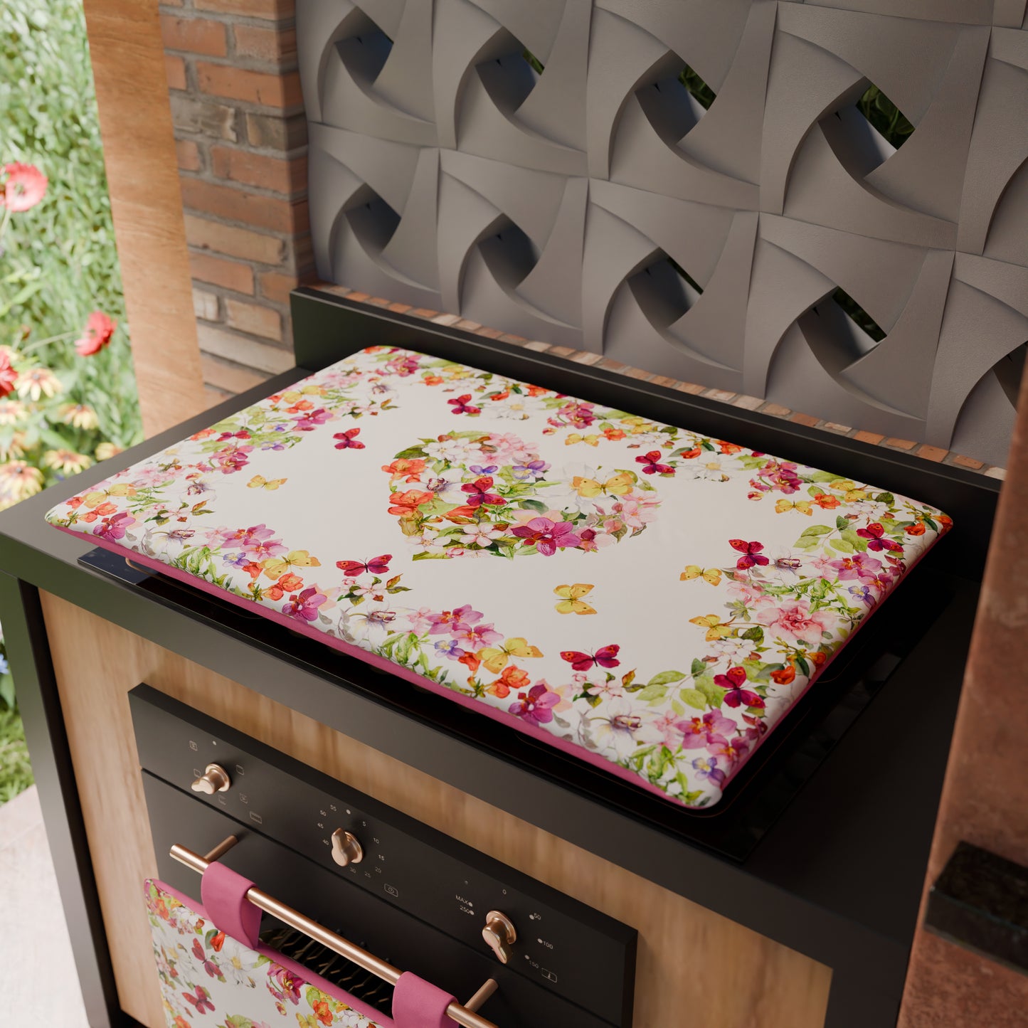 Housse de plaque de cuisson en impression numérique Papillons 1pz 50x70cm