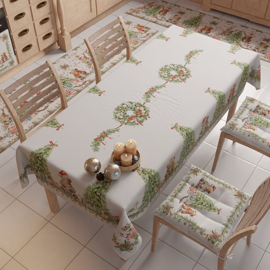 Tappeto Cucina Natalizio Antiscivolo Passatoia Natalizia Cucina lavabile Xmas Bears