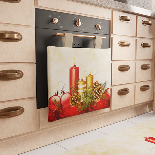 Housse de four de Noël pour cuisine en impression numérique Bougies
