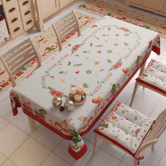Tappeto Cucina Natalizio Antiscivolo Passatoia Natalizia Cucina lavabile, Gnomo