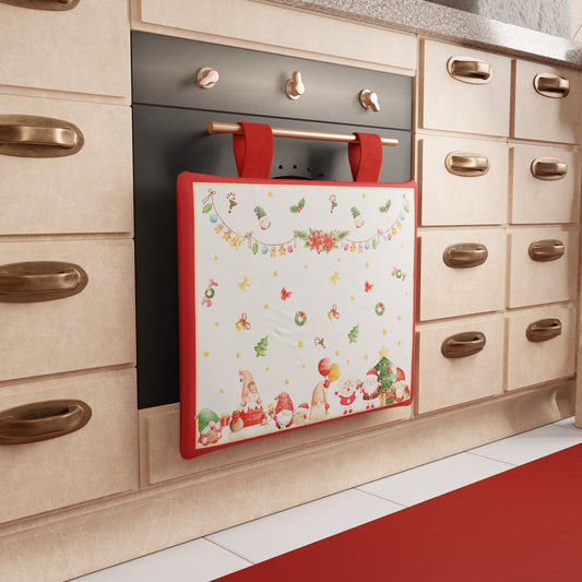 Housse de four de Noël pour cuisine en impression numérique Gnome