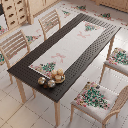 Chemin de Table de Noël, Nappe Chemin de Noël, Chemin de Cuisine Soldats Rose
