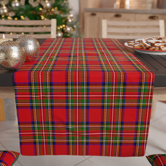 Chemin de table de Noël, chemin de table de Noël, nappe chemin de table de Noël, chemin de table de cuisine Tartan, motif écossais