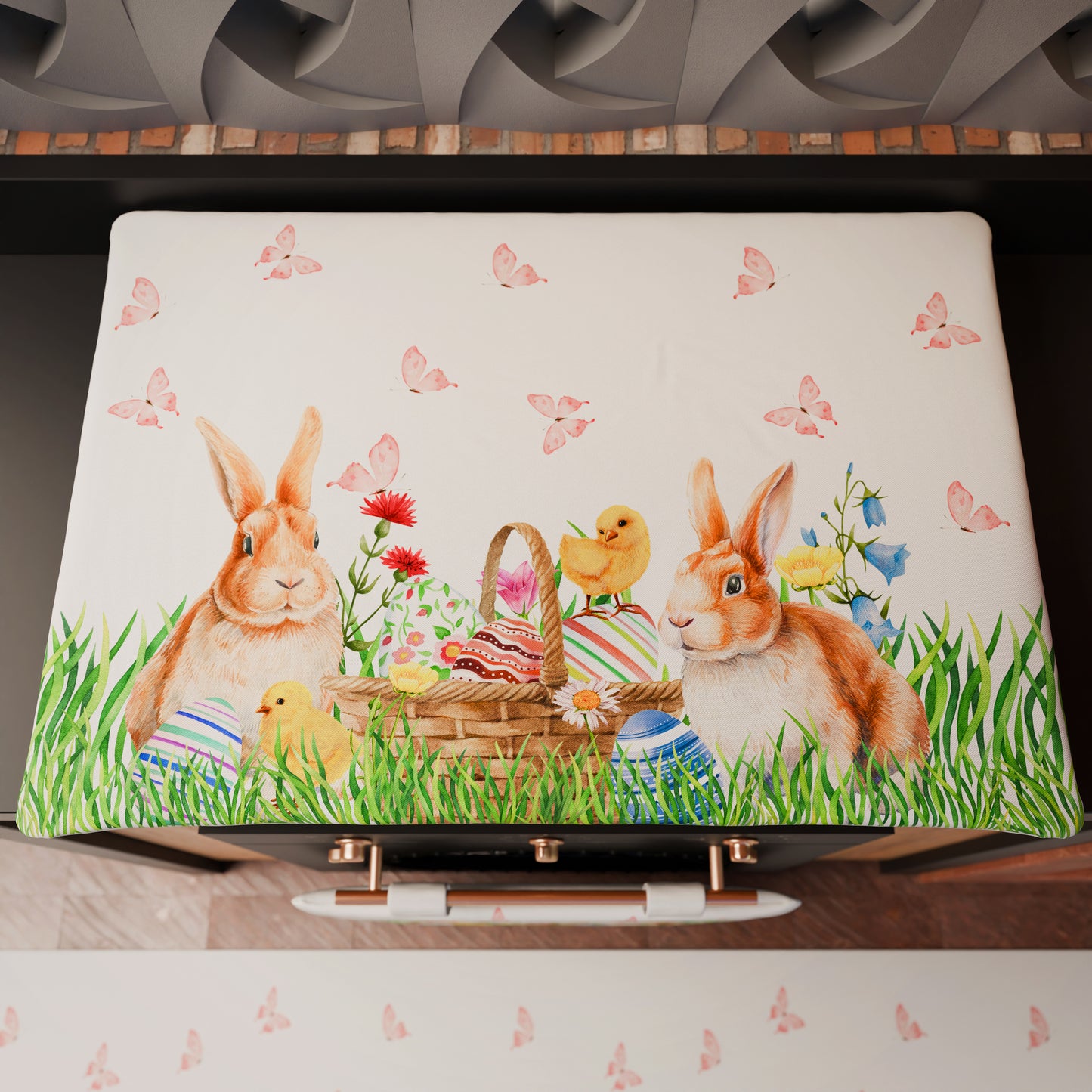 Coprifornello Pasqua Coprifuochi Cucina in Stampa Digitale Bunny