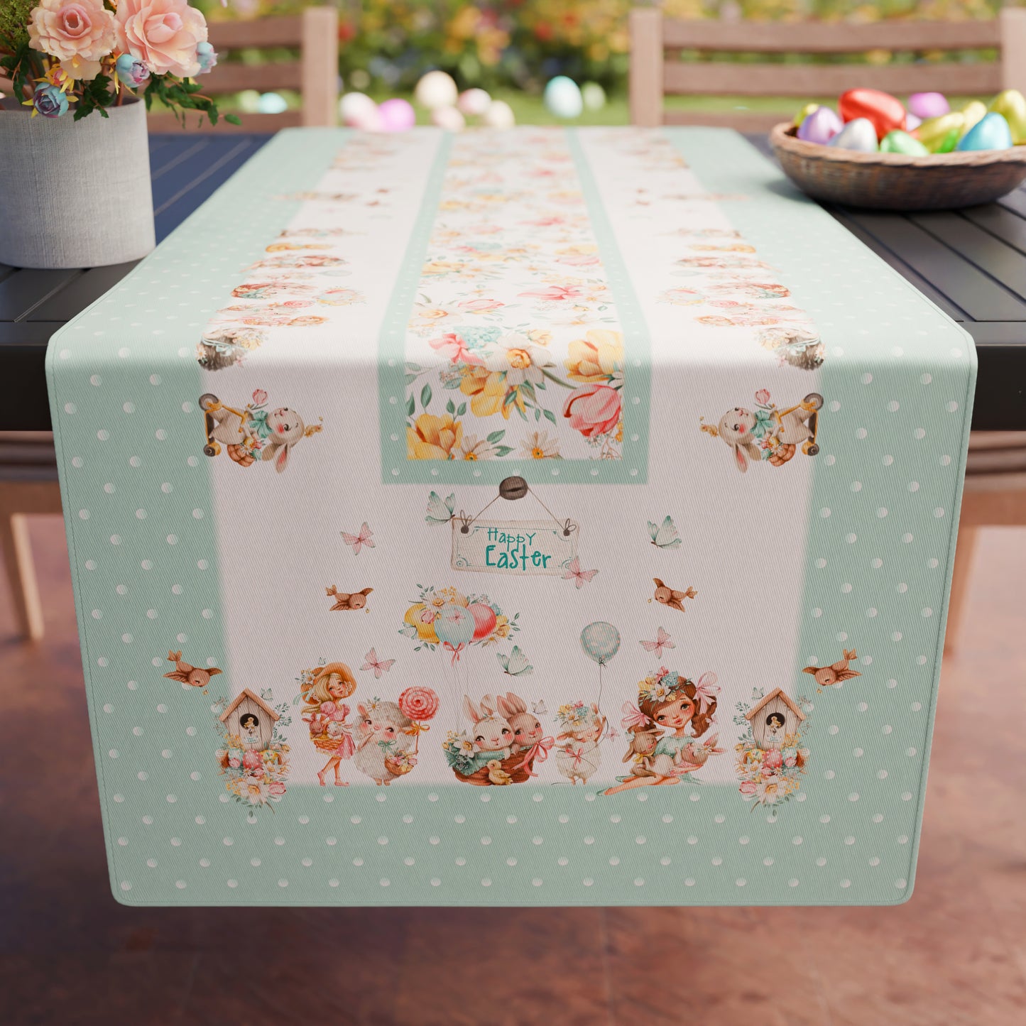 Chemin de table Pâques, Nappe Chemin de table Pâques, Chemin de table Cuisine Dolly