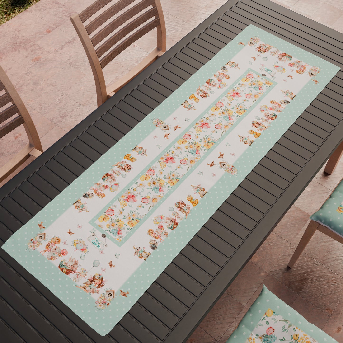 Chemin de table Pâques, Nappe Chemin de table Pâques, Chemin de table Cuisine Dolly