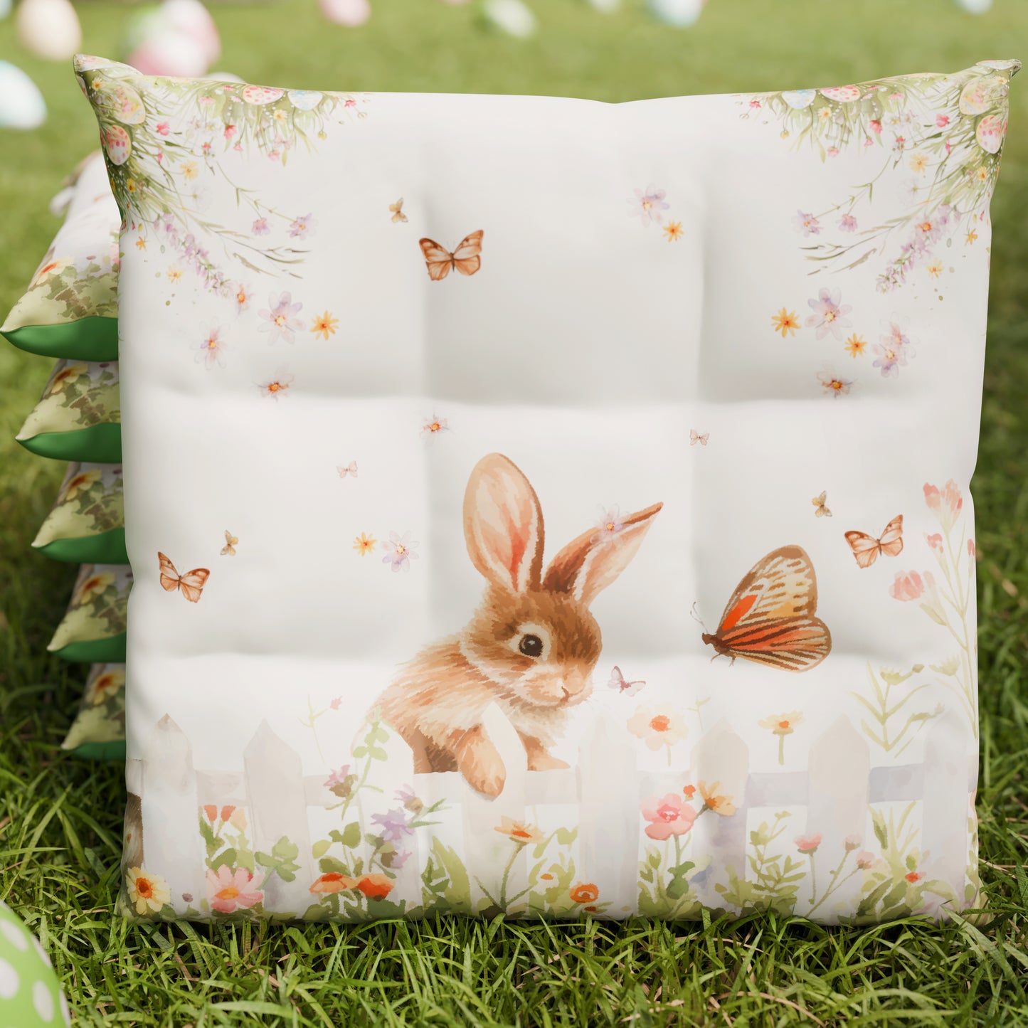 Coussins de Pâques pour Chaises Housses de Chaise Pâques 6 Pièces Garden