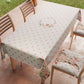 Nappe de Pâques anti-taches, Protège-table de cuisine Pâques Lapin Rose