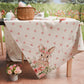 Tovaglia Pasquale Antimacchia Pink Rabbit Copritavolo Pasqua Made in Italy | PETTI