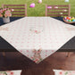 Centre de table Pâques pour cuisine en impression numérique Lapin Rose