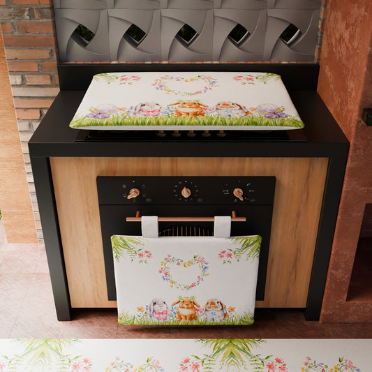 Copriforno Pasqua per Cucina in Stampa Digitale Rabbit