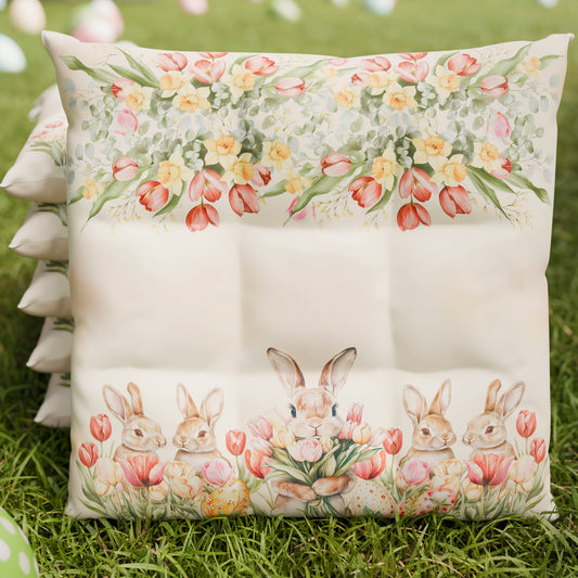 Cuscini Pasqua per Sedie Coprisedia Pasqua 6 Pezzi Tulipani