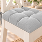 Coussins pour chaises housse de chaise shabby chic uni gris clair