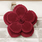 Coussin Décoratif Fleur Bordeaux